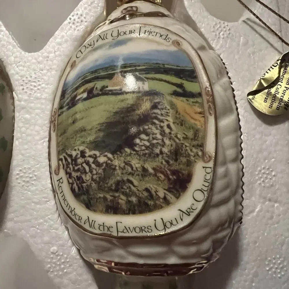 Bradford Editions 6th edition Irish Blessings Heirloom Porcelain ornaments